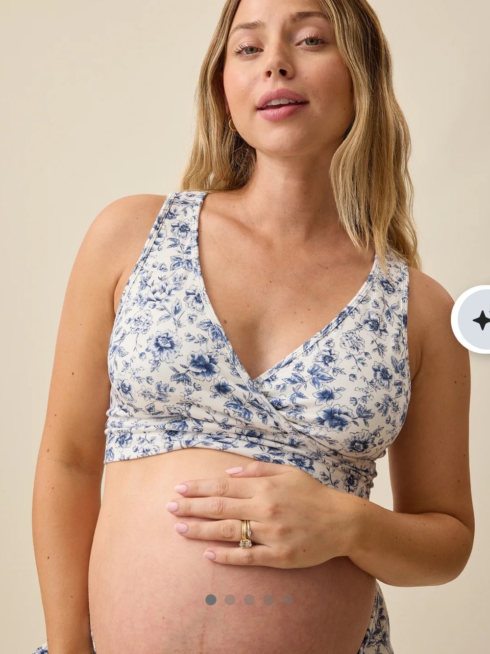 Kindred Bravely French Terry Racerback Nursing & Sleep Bra Size Small